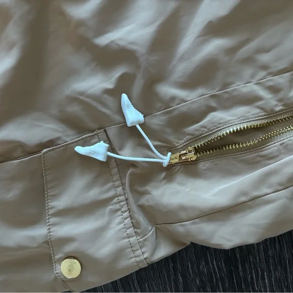 NWT Adam Selman Sport tan cargo joggers size small